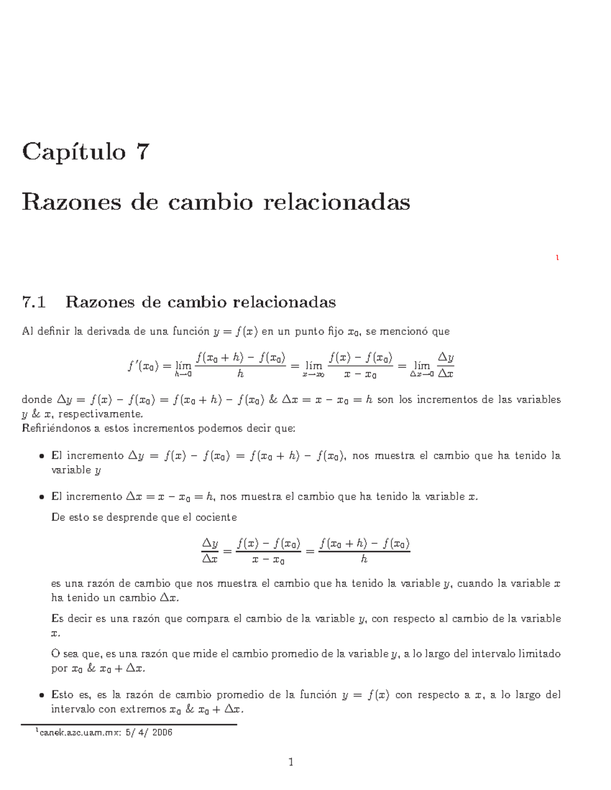 Ftrazon Ejercicios Resueltos Razon De Cambio Cap ́ıtulo 7 Razones De Cambio Relacionadas 1 7 5053