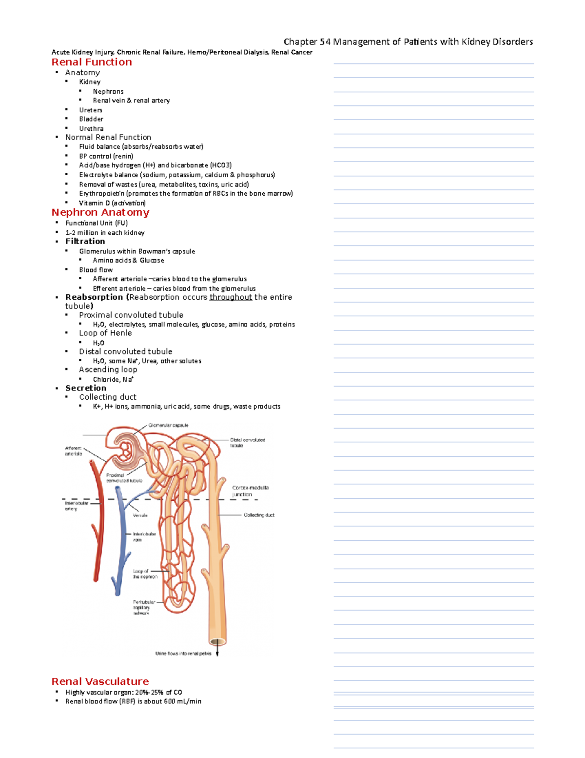 AKI, CKD, RRT, Kidney Transplant with Notes column - Acute Kidney ...
