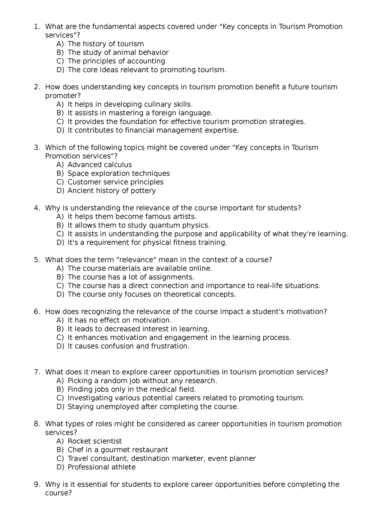 Daignostic Test in TPS student 7 - What are the fundamental aspects ...