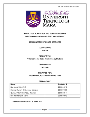 sta104 group assignment scribd