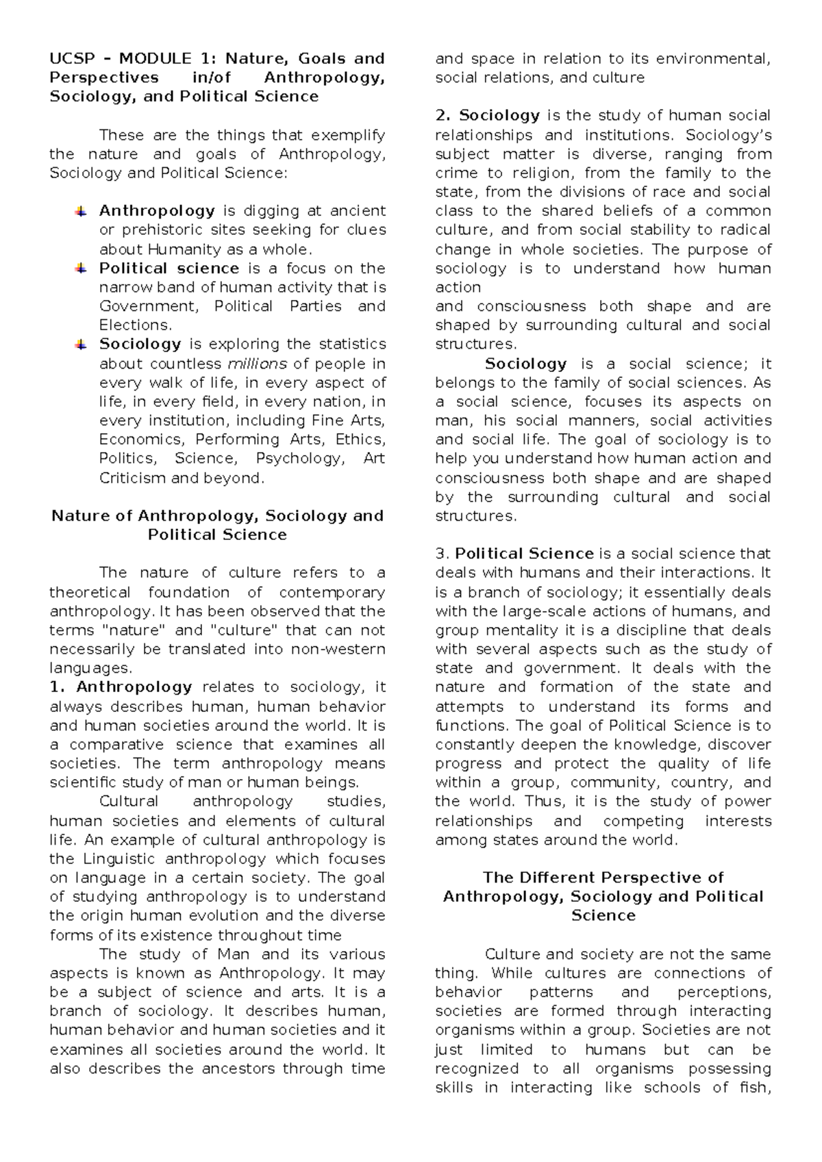 Inbound 3975626053943973746 - UCSP – MODULE 1: Nature, Goals and ...