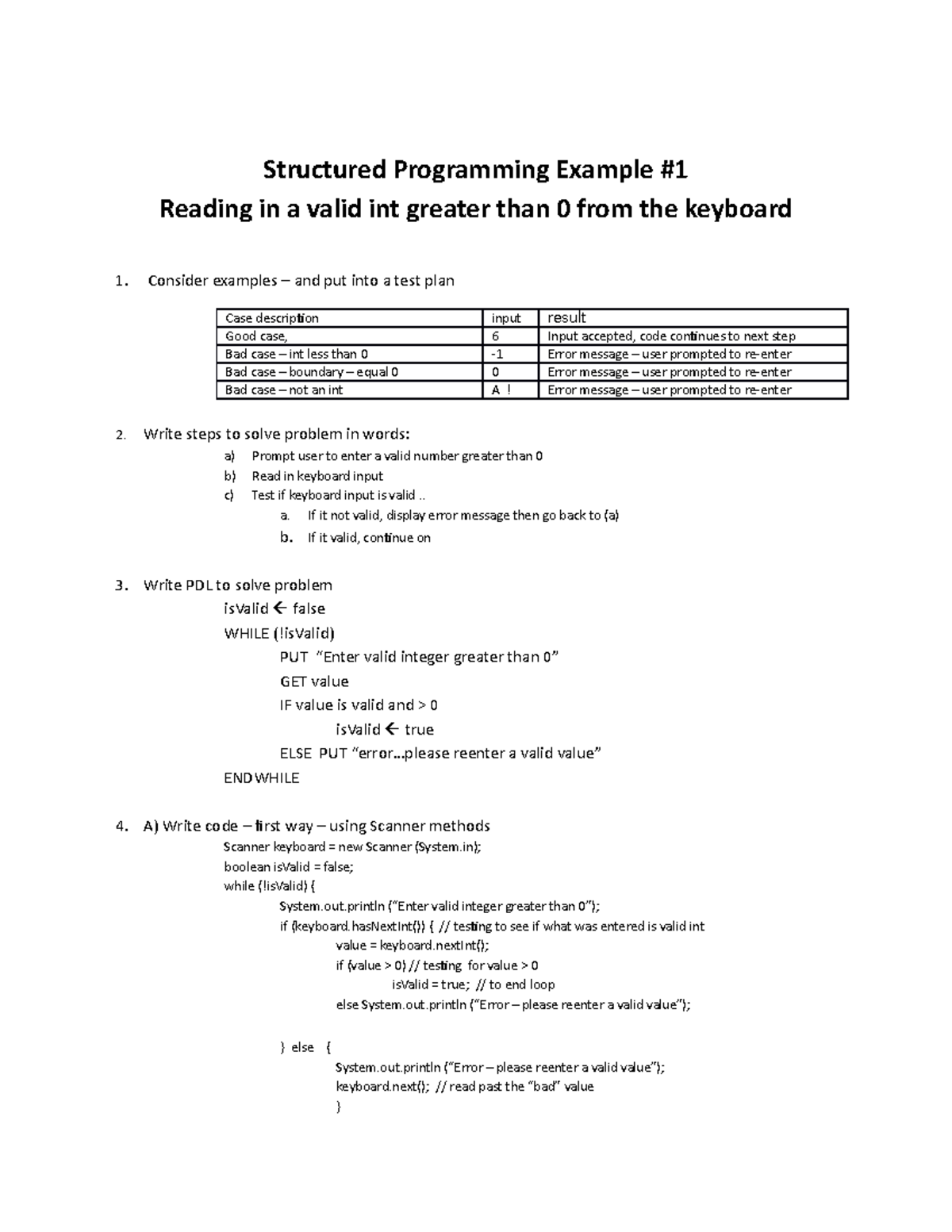 Structured programming - reading in good data - Structured Programming ...