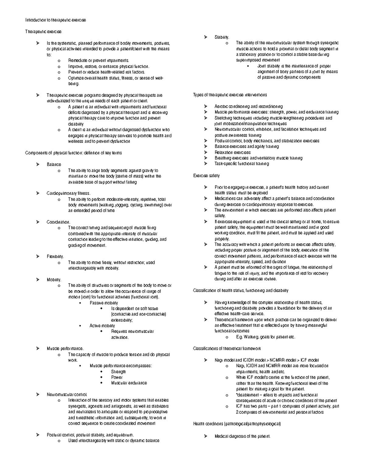 Introduction to therapeutic exercise Complete version Introduction to