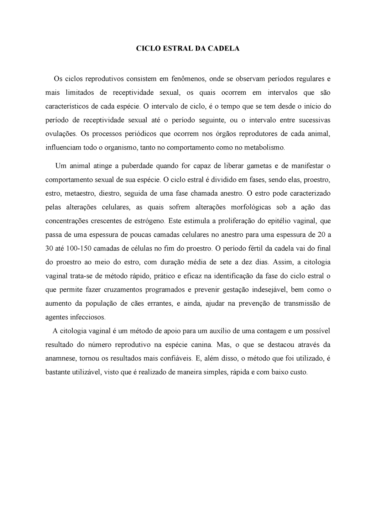 Ciclo Estral Da Cadela Ciclo Estral Da Cadela Os Ciclos Reprodutivos Consistem Em Fenômenos 7476