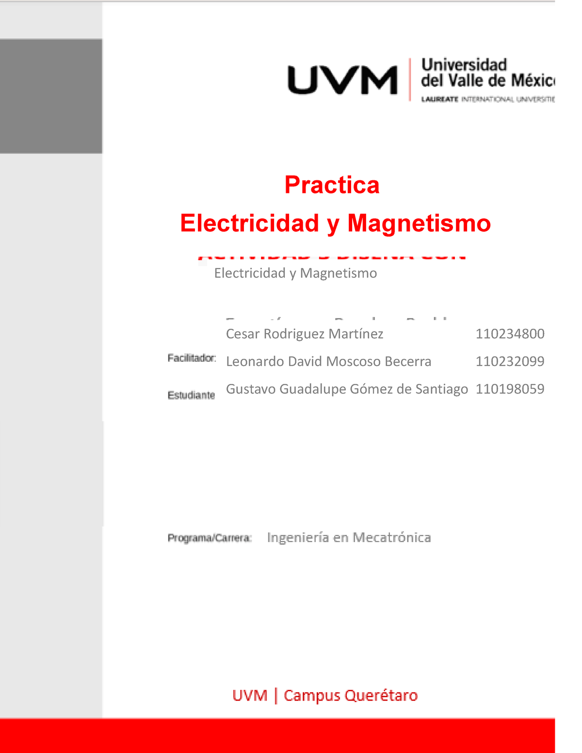 Practica Electricidad Y Magnetismo - Practica Electricidad Y Magnetismo ...