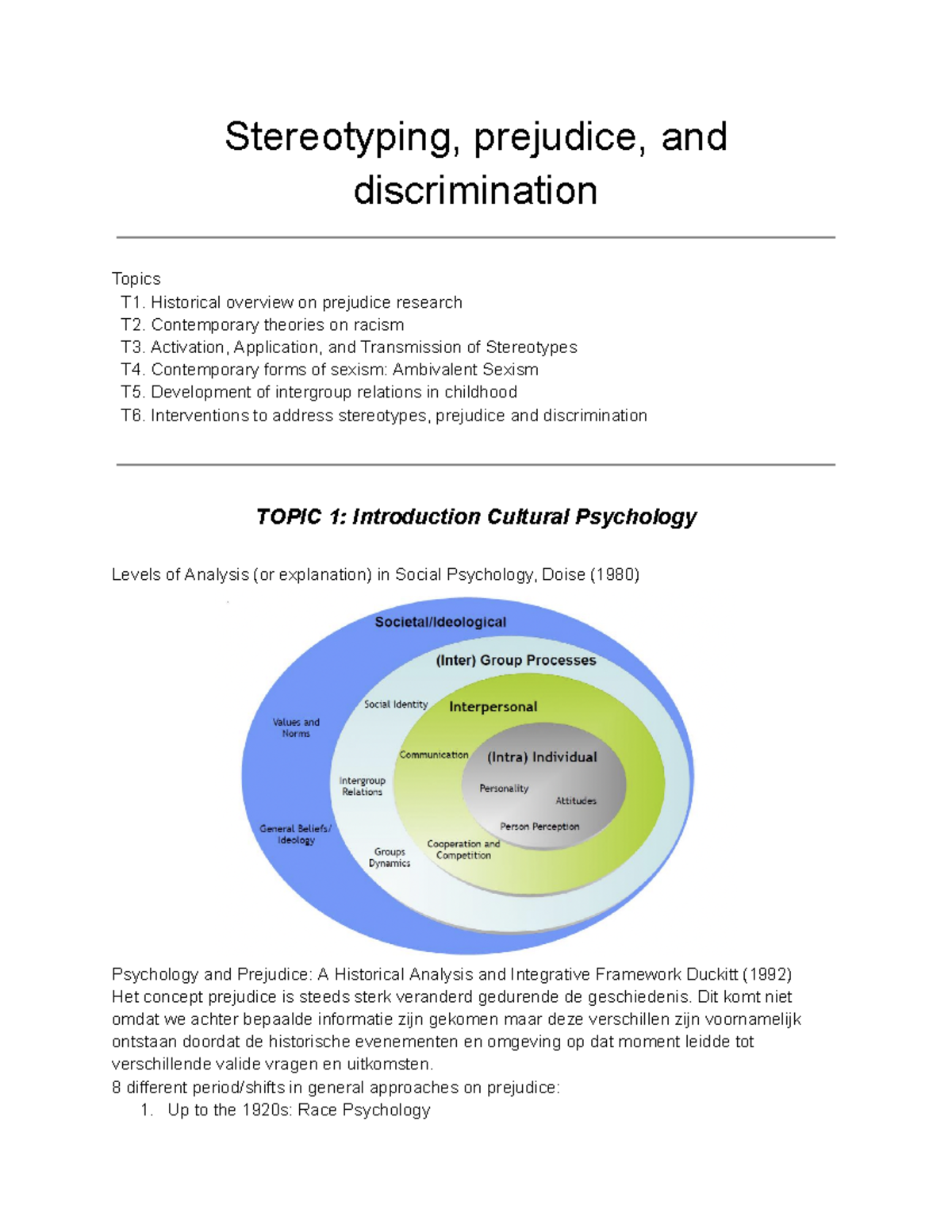 Stereotyping, Prejudice, And Discrimination - Stereotyping, Prejudice ...