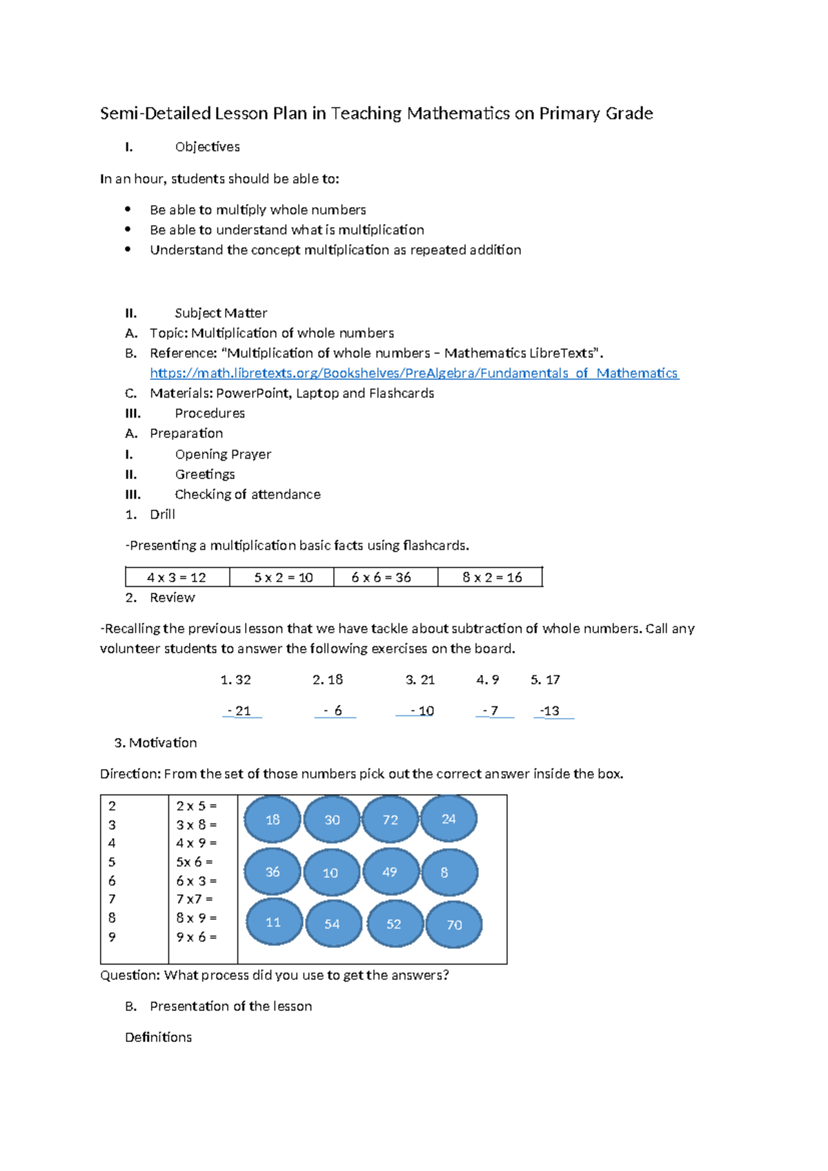 Semi-detailed lesson plan. lj2112121 - Semi-Detailed Lesson Plan in ...