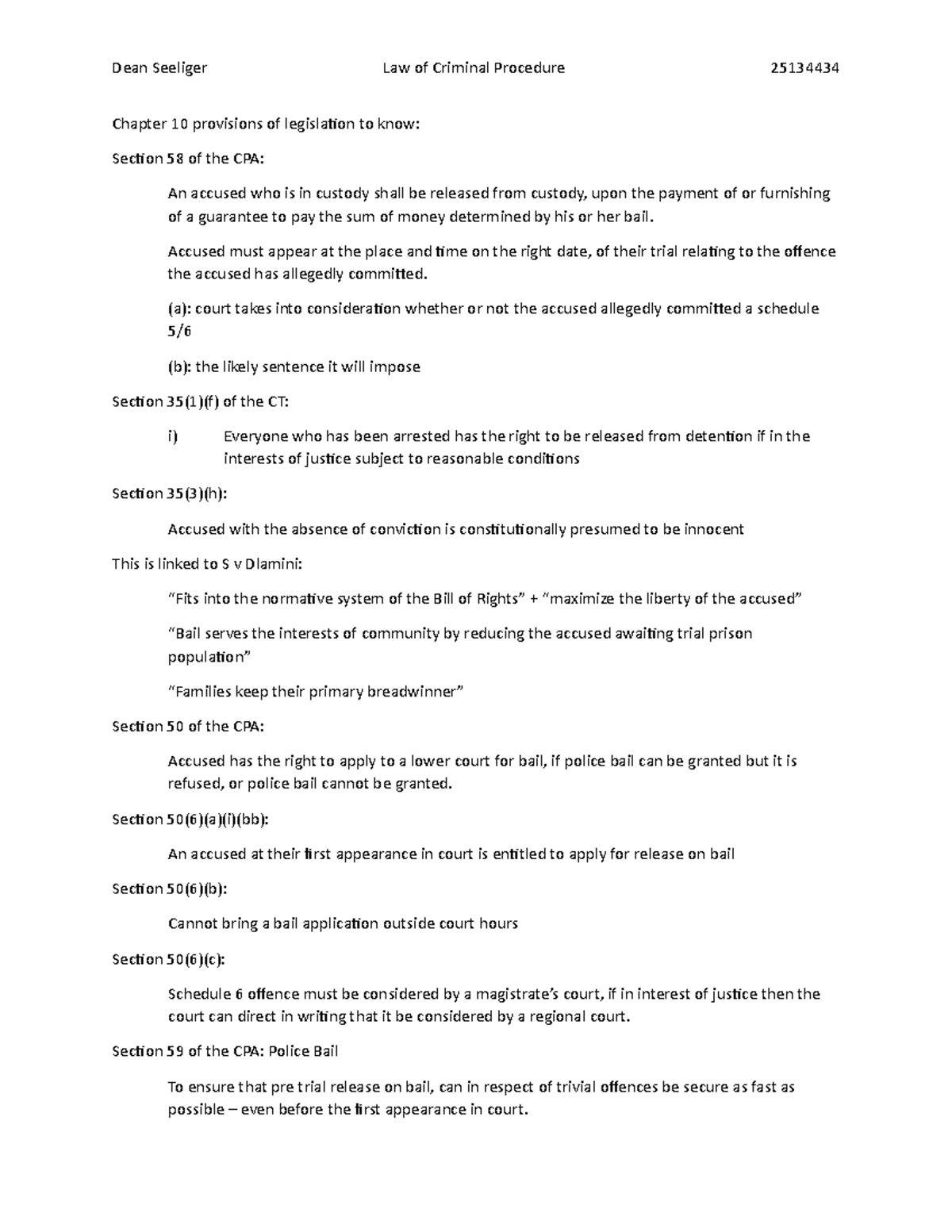 Legisliation for Chapter 10 - Chapter 10 provisions of legislation to ...