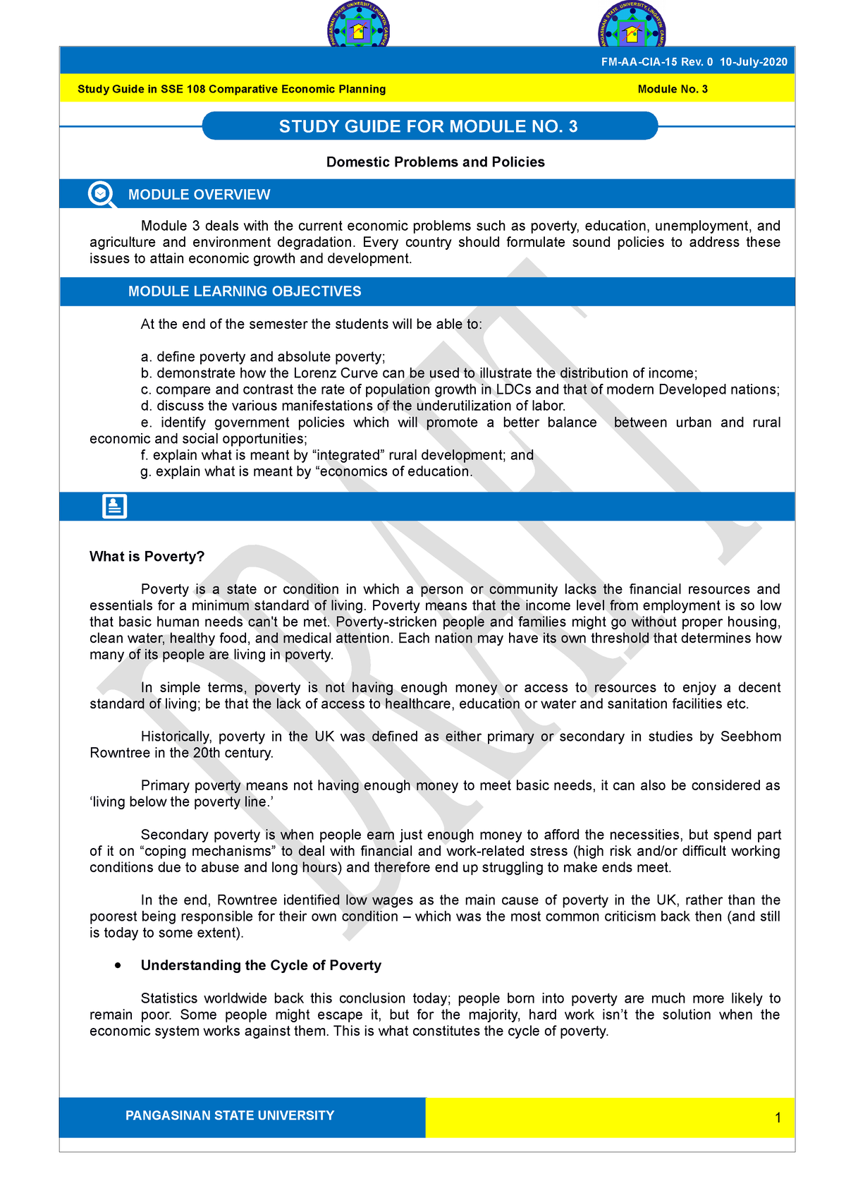 SSE-108-Module-3-Domestic-Problems-and-Policies-1 - PANGASINAN STATE ...