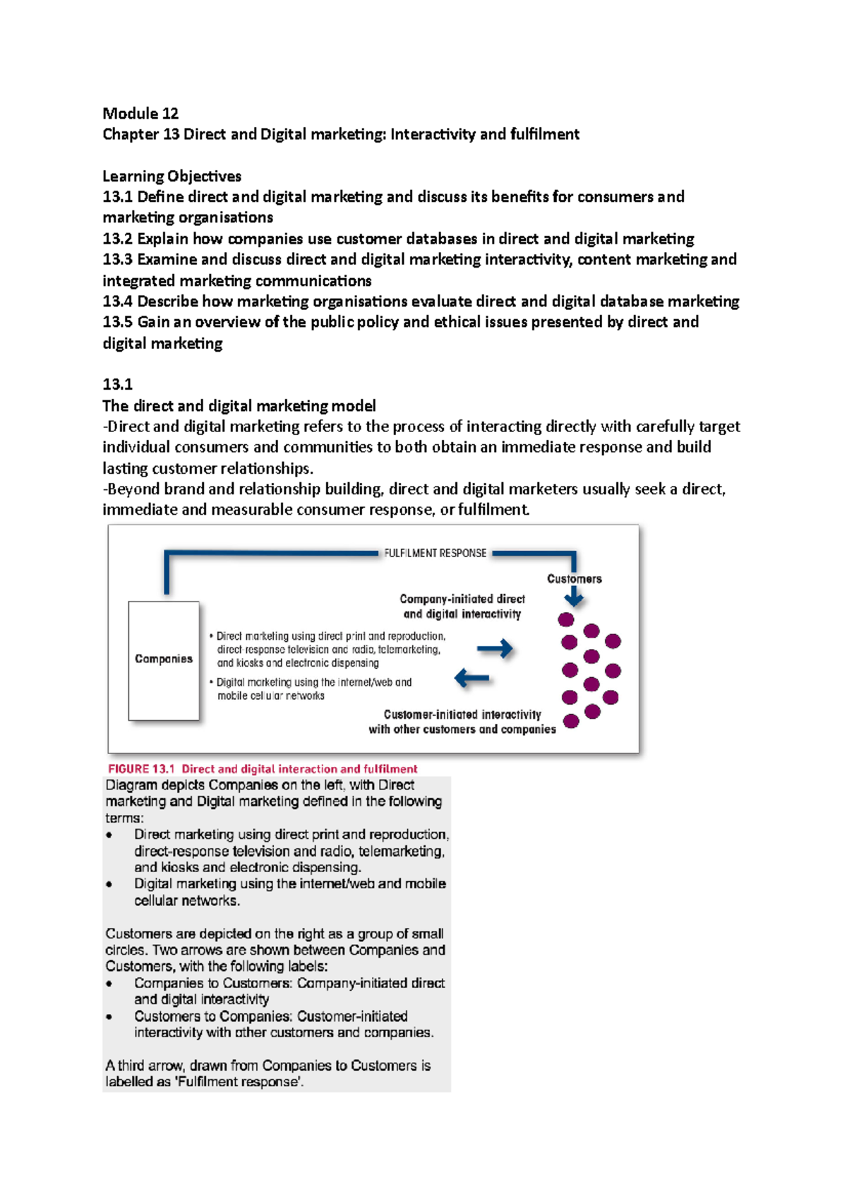 Module 12 Marketing Principles - Module 12 Chapter 13 Direct And ...