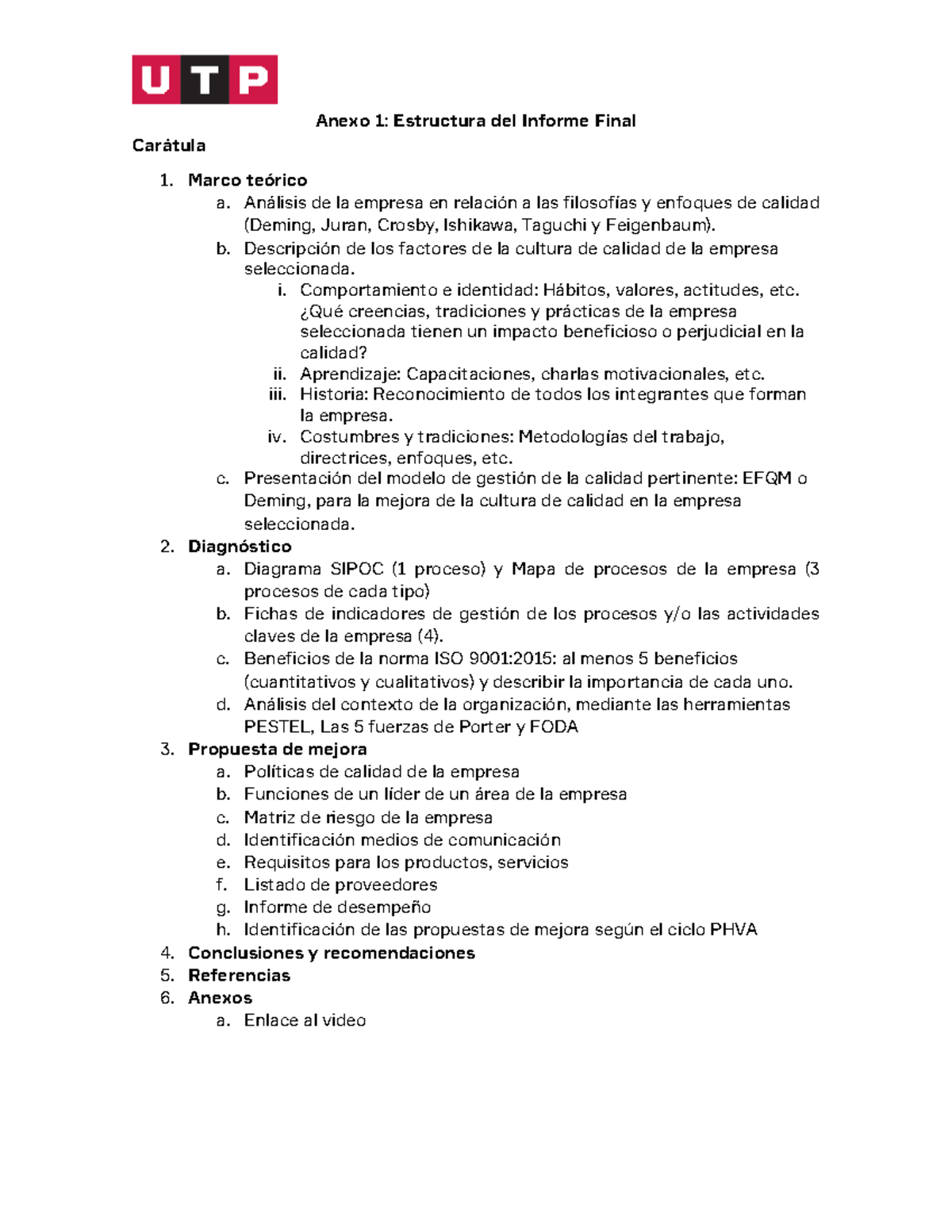 Semana 18 Archivo Estructura Del Informe Final Anexo 1 Estructura Del Informe Final 5138