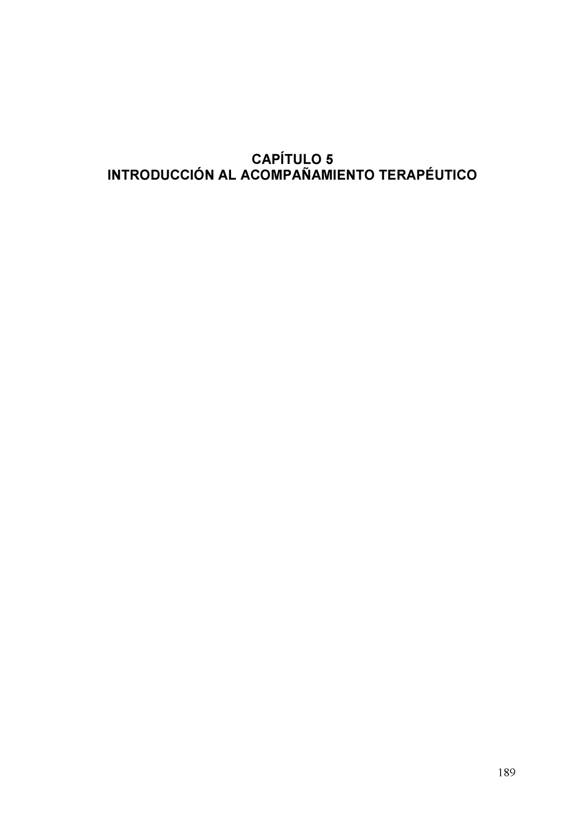 AT- Capítulo-5 - Psicopatologia - CAPÕTULO 5 INTRODUCCI”N AL ACOMPA ...