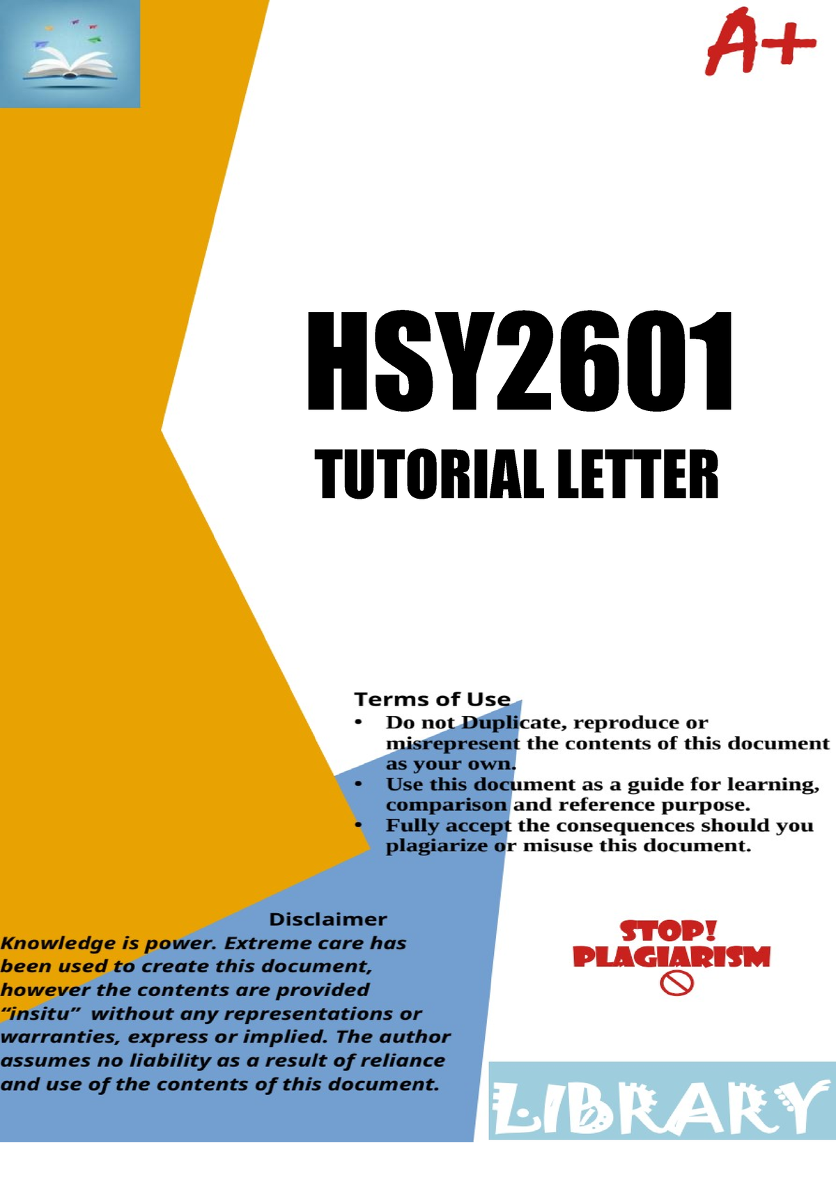 hsy2601 assignment 3