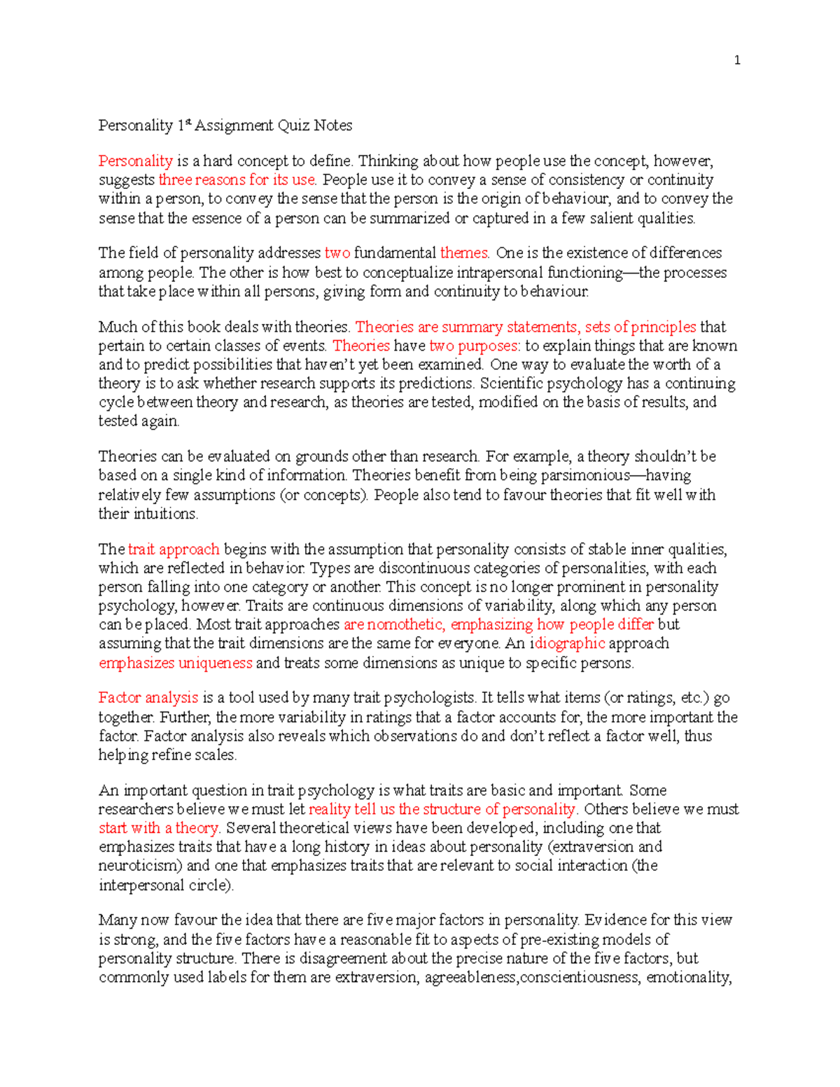 Describe someone's personality essay picture