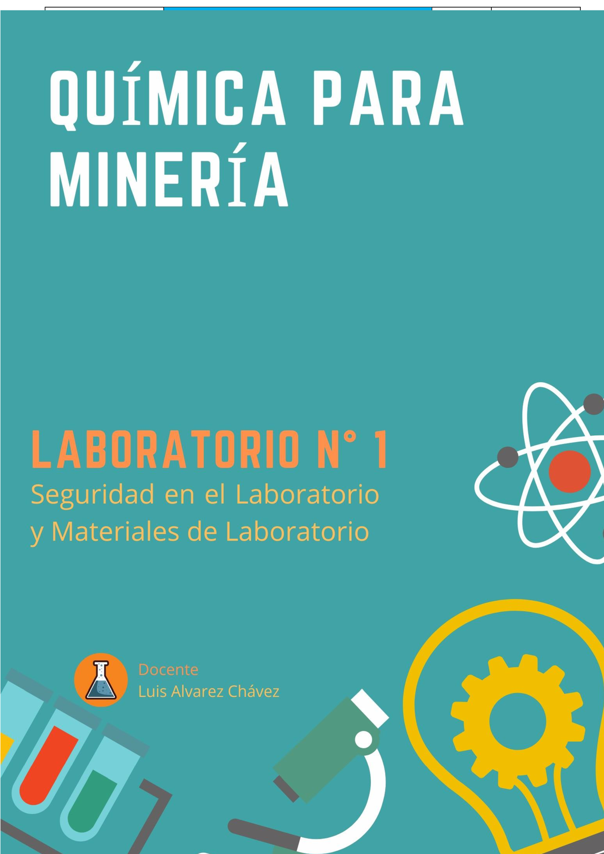 1er+laboratorio+de+qu%C3%ADmica - LABORATORIO N° SEGURIDAD, MATERIALES ...