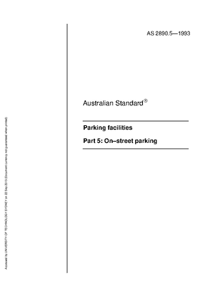 AS2890 - civil 1 - Australian Standard™ Parking facilities Part 2: Off ...