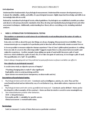 PSY30003 A1A Scale Items Development - PSY30003 Assignment 1a Scale ...