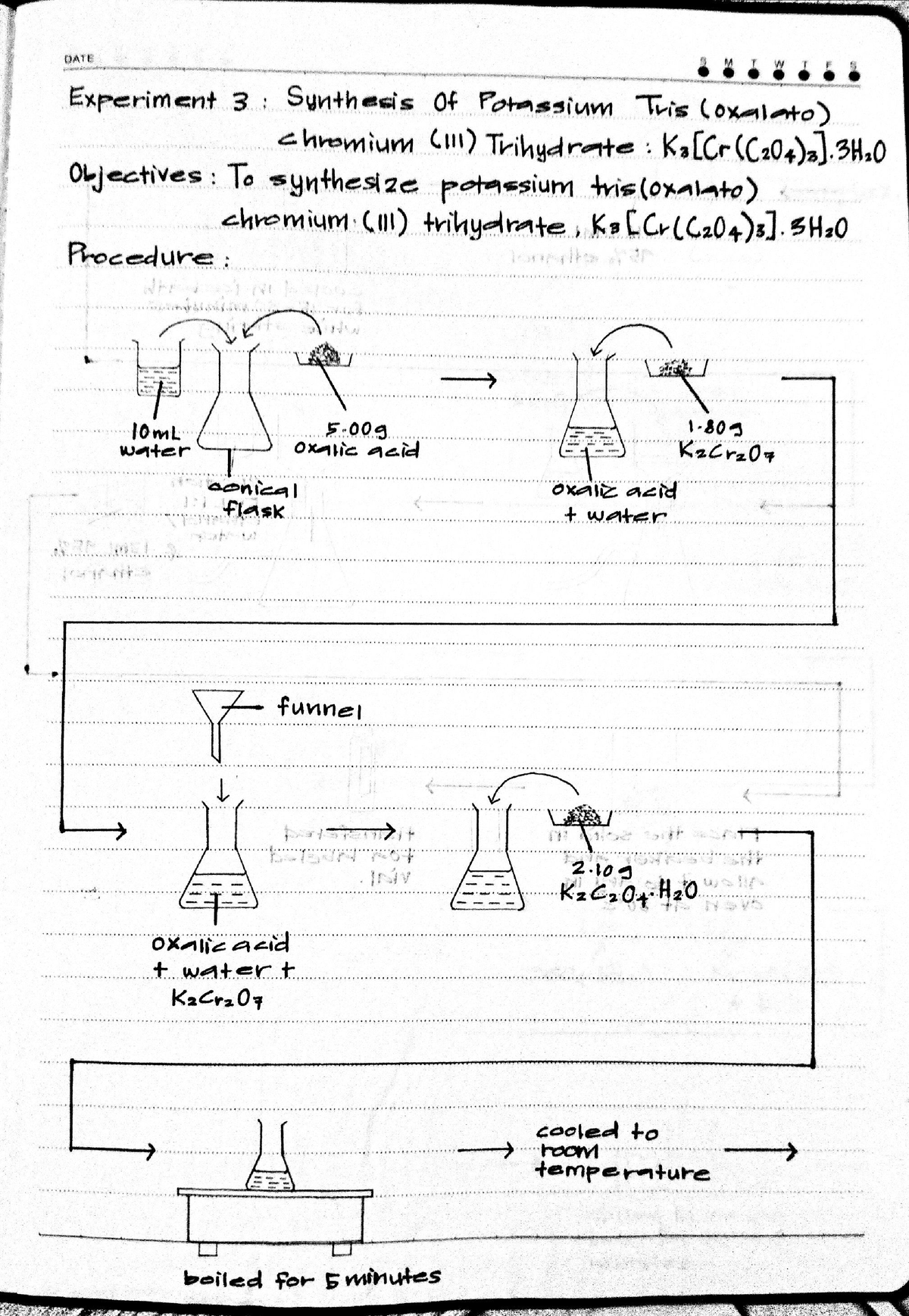 experiment 3 sk015 jotter