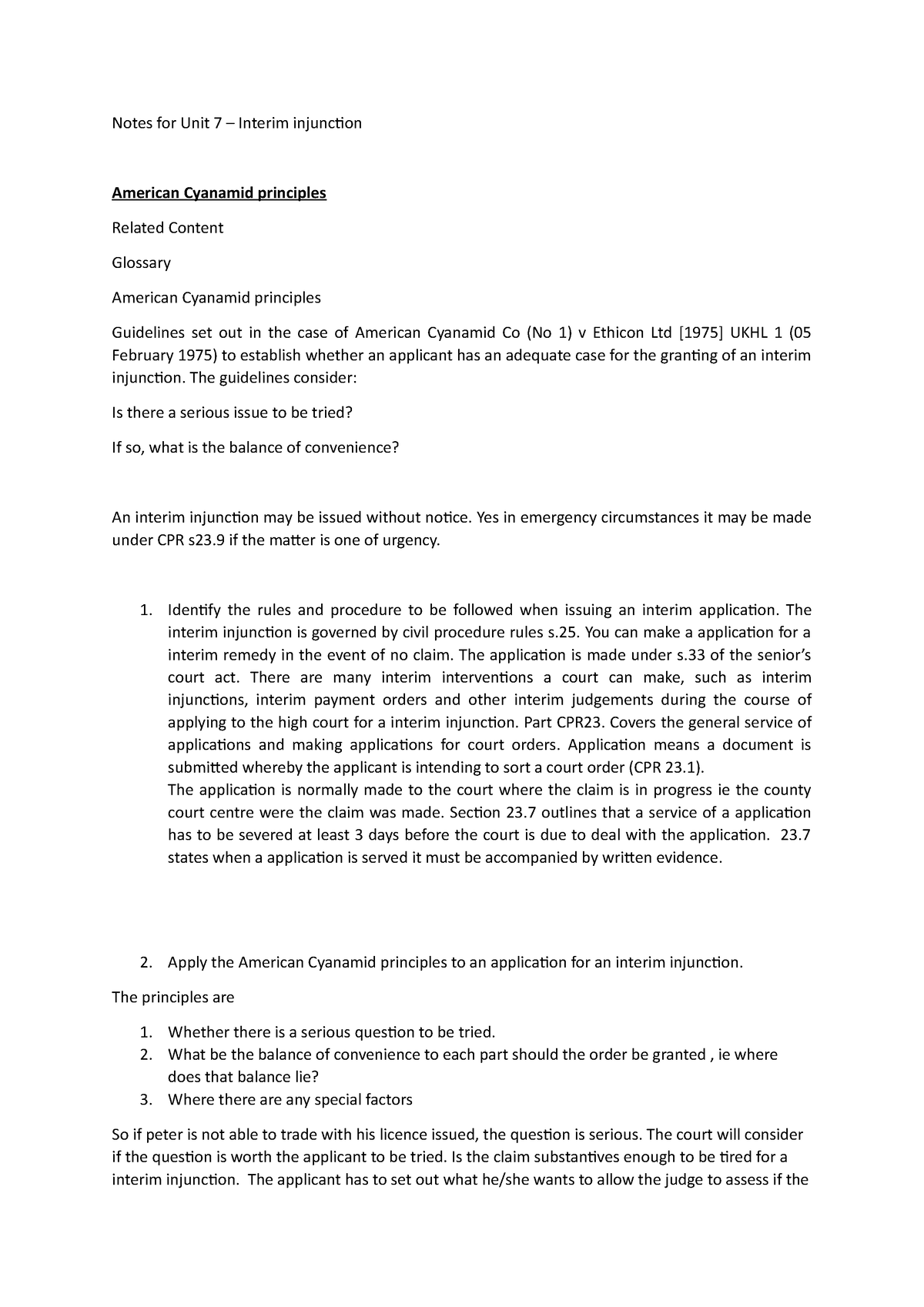 unit-7-interim-injuntion-notes-notes-for-unit-7-interim-injunction