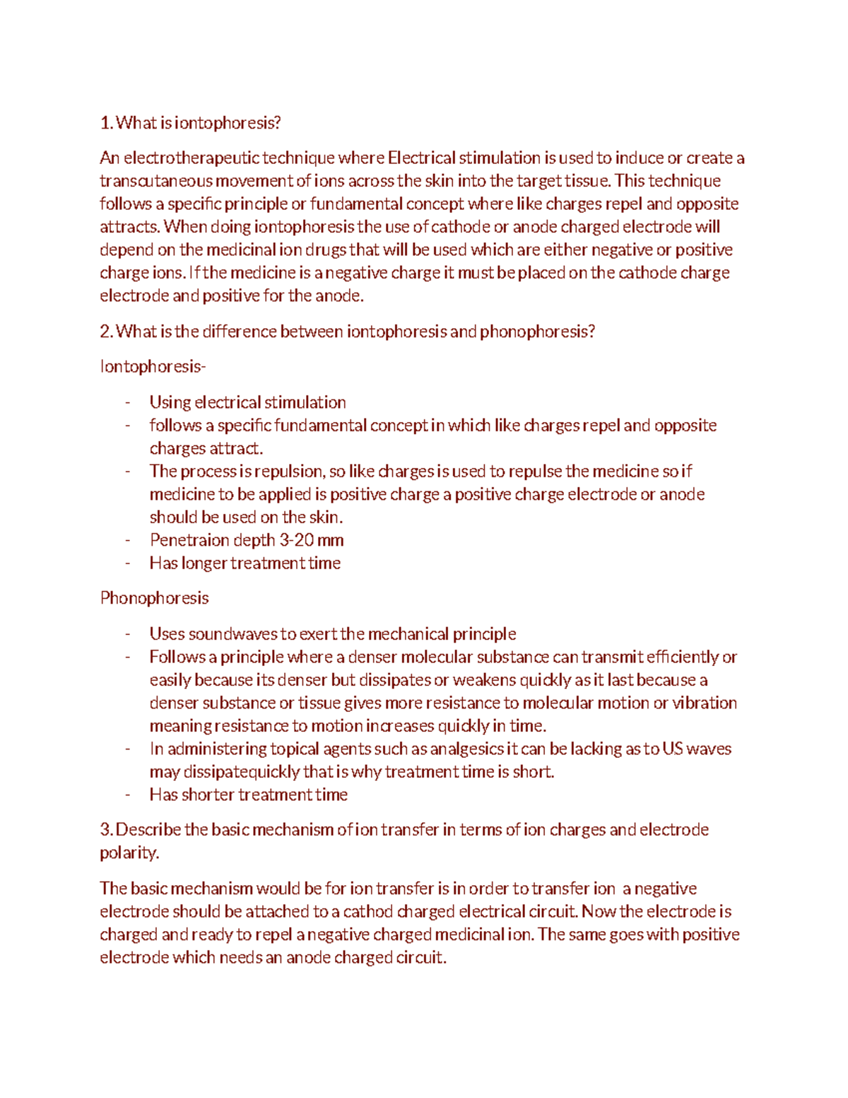 GQ iontophoresis - What is iontophoresis? An electrotherapeutic ...