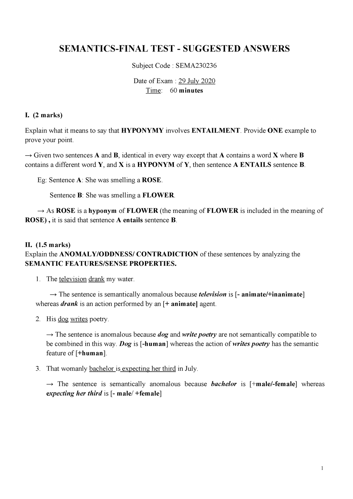 Semantics- Final EXAM-29 JULY 2020 Answer KEY - 1 SEMANTICS-FINAL TEST ...