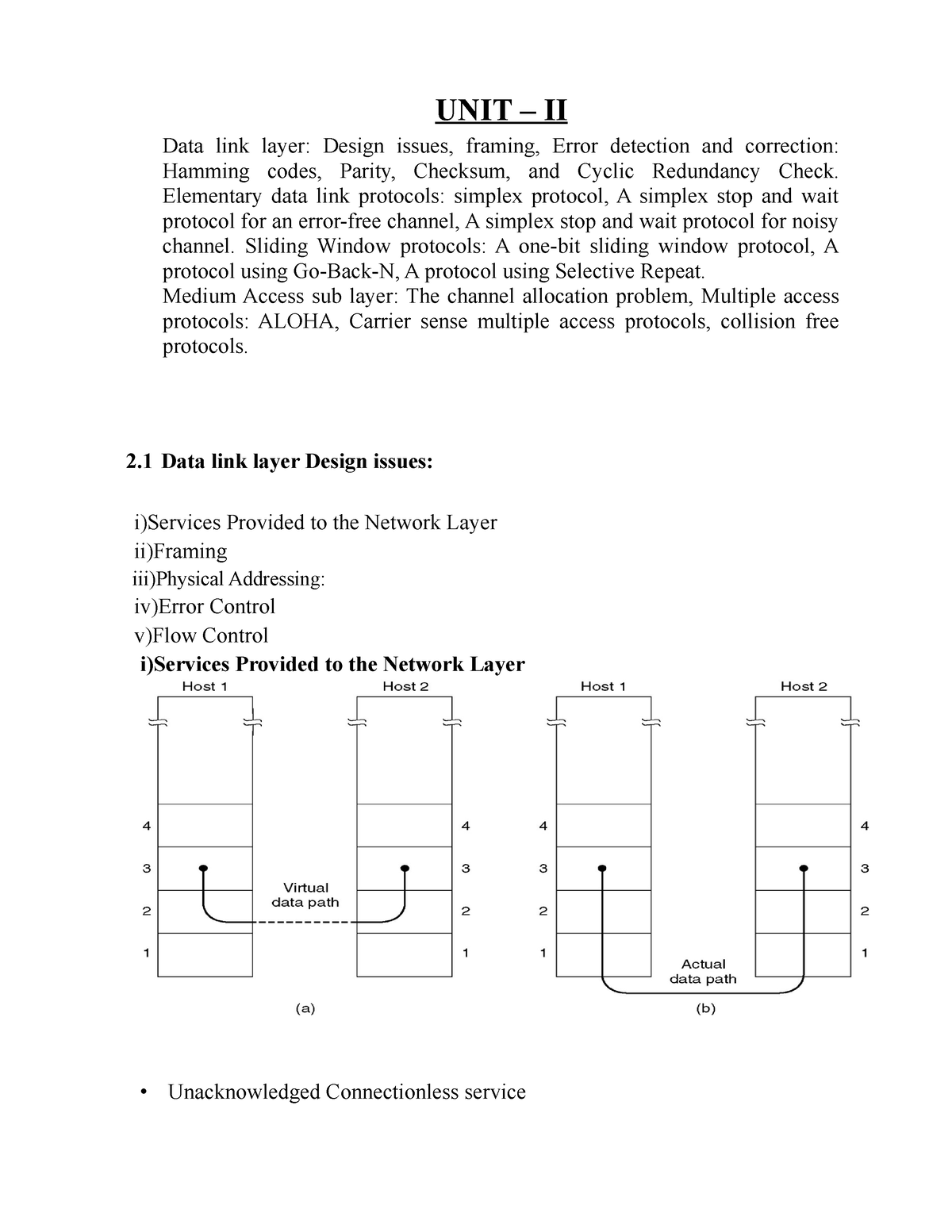 UNIT-2 Updated - Computer Networks Impotant Unit Discussions - UNIT ...