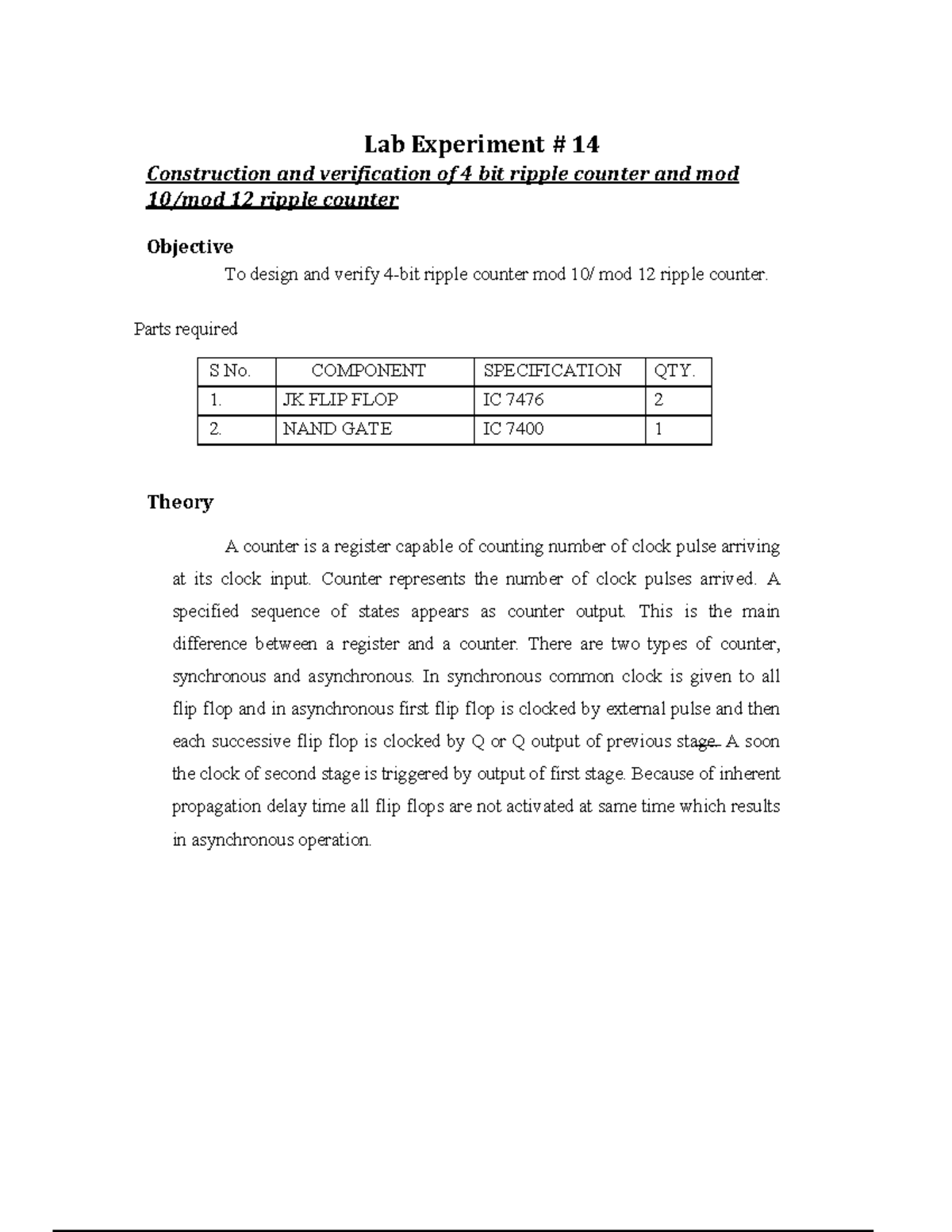 CS302 Lab Manual Week No (14) Lab Experiment 1 4 Construction