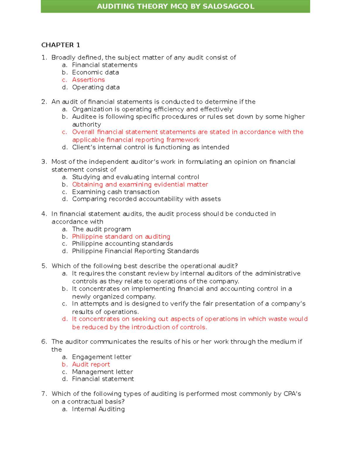 Auditing-theory-mcqs-by-salosagcol-with-answers compress - CHAPTER 1 ...