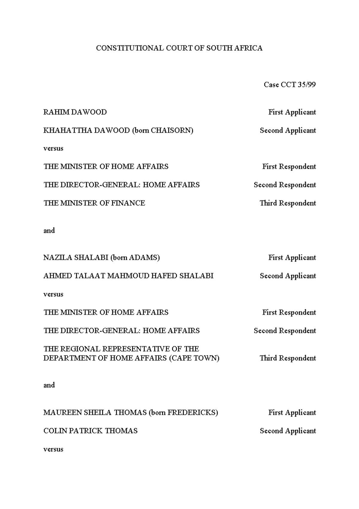 Dawood Case This Is A Case Summary Which Will Assist You When 