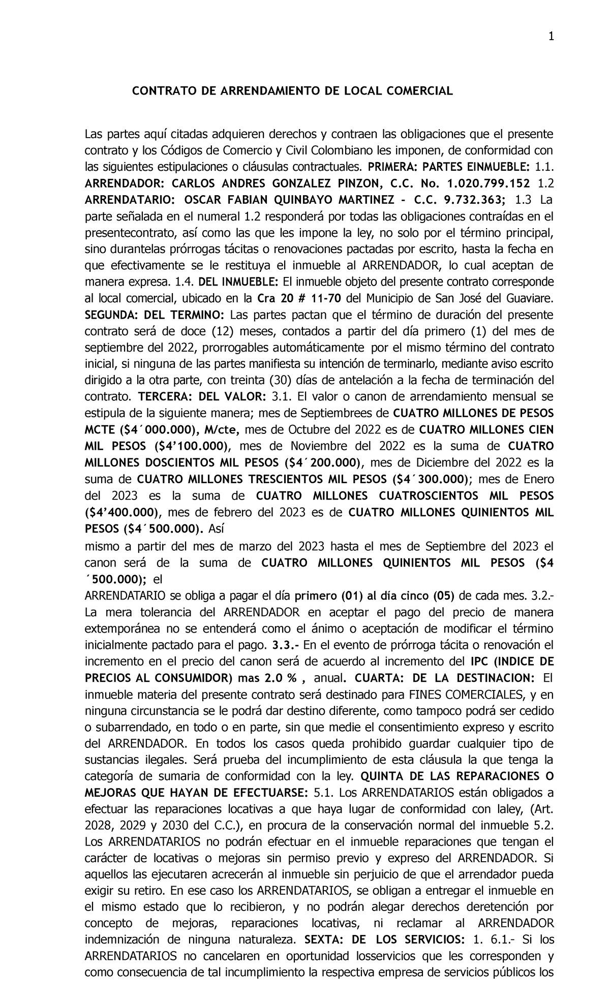 Introducir 119 Imagen Modelo Contrato De Arrendamiento Para Bodega Abzlocalmx 3441