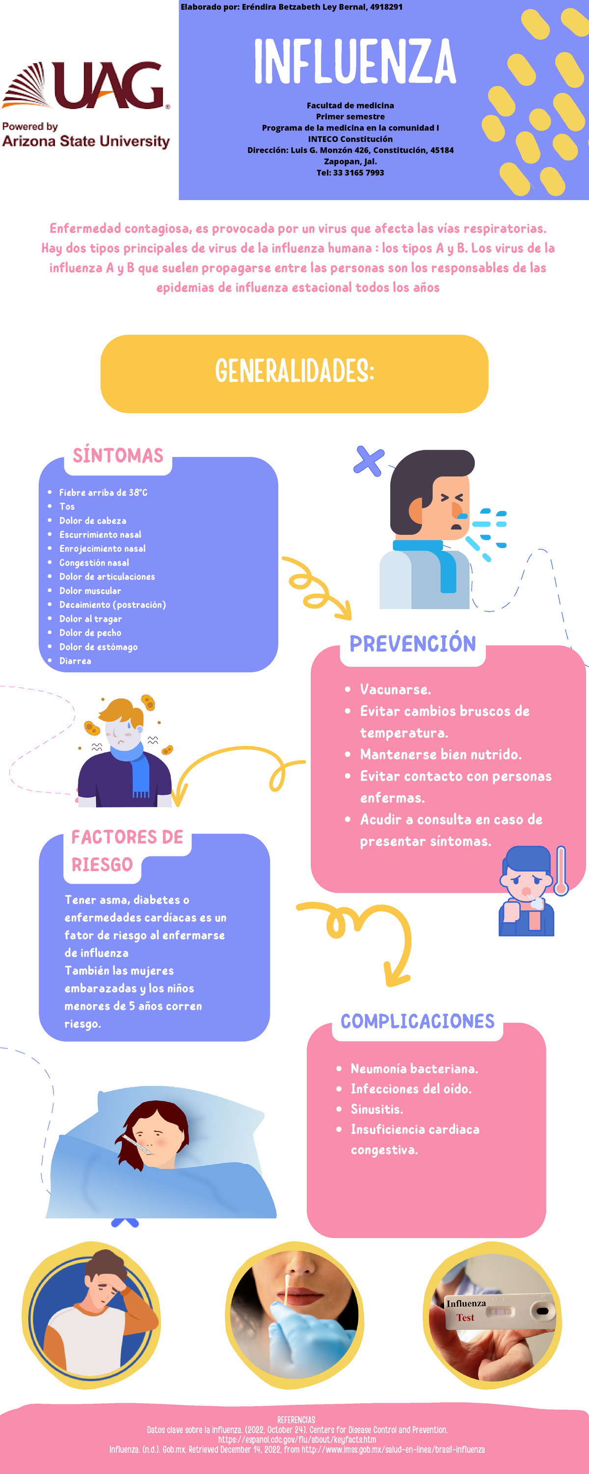 Infografía De Influenza PrevenciÓn Vacunarse Evitar Cambios Bruscos