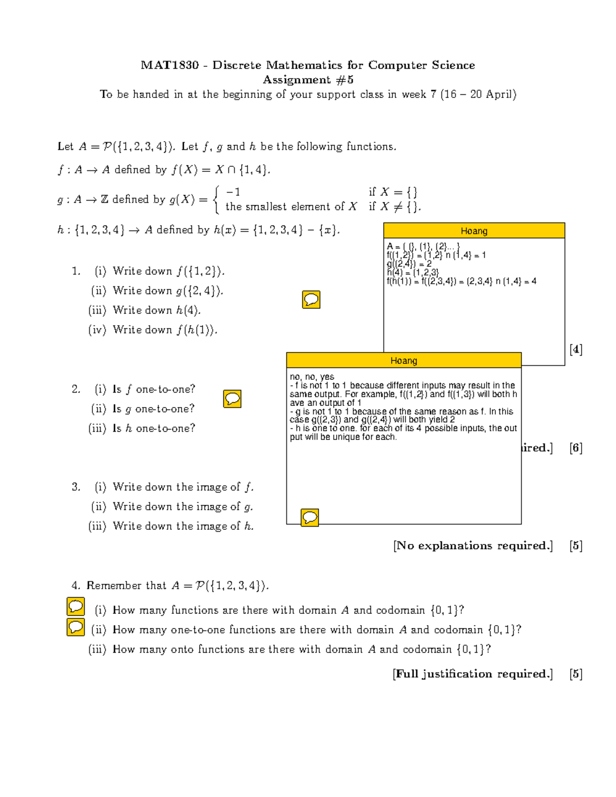 assignment discrete mathematics