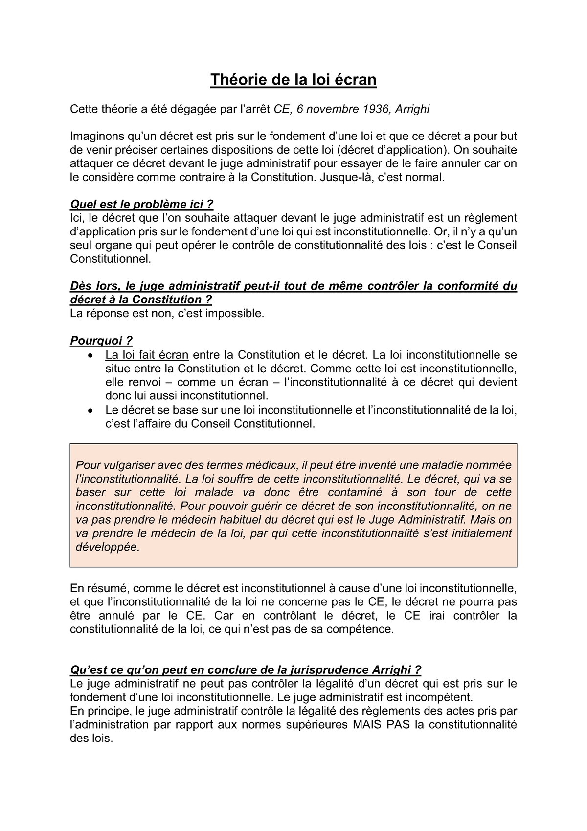 dissertation droit administratif l2