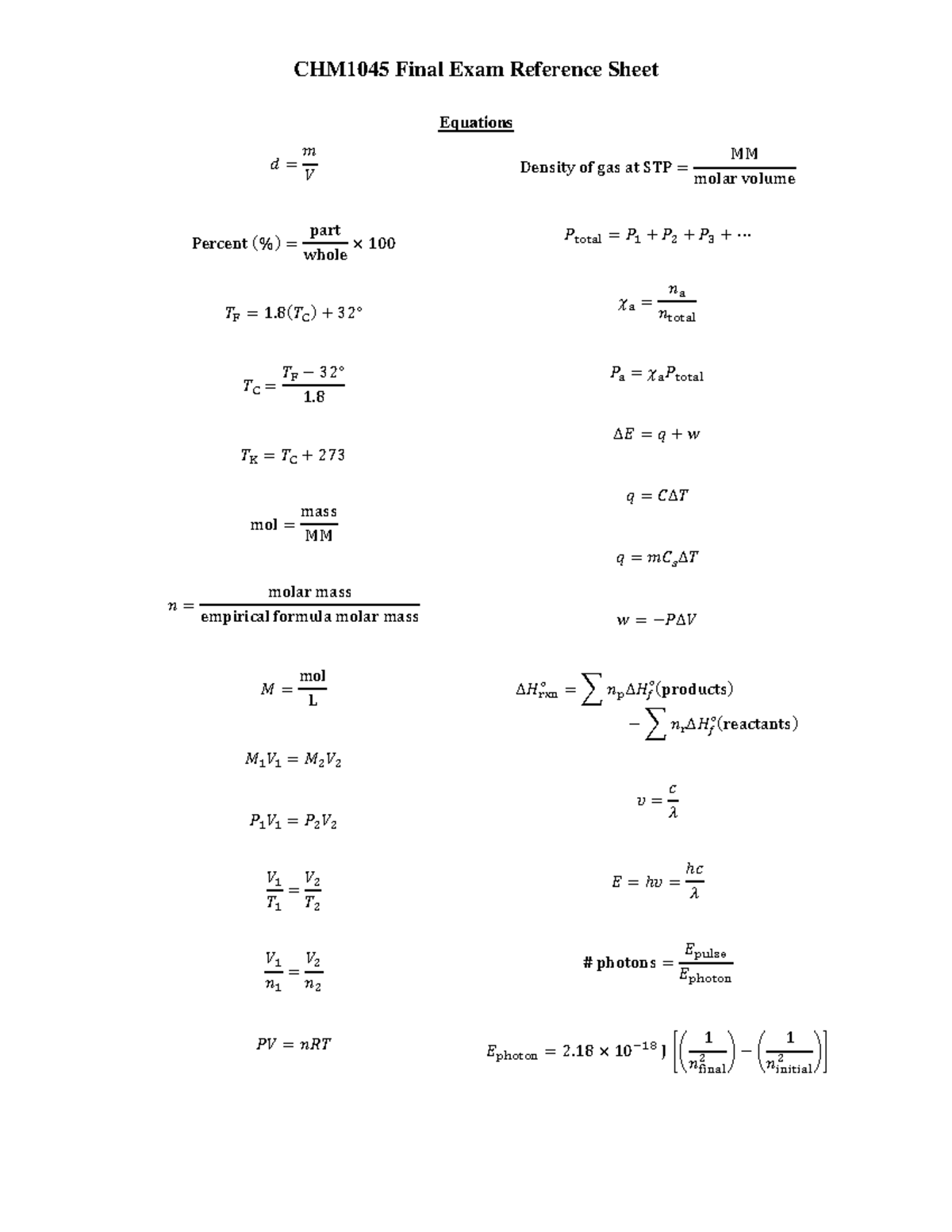 chm-final-exam-reference-sheet-equations-percent-part