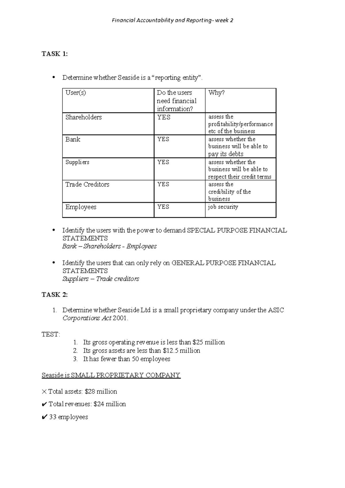 Practice Week 2-solutions - Financial Accountability and Reporting ...