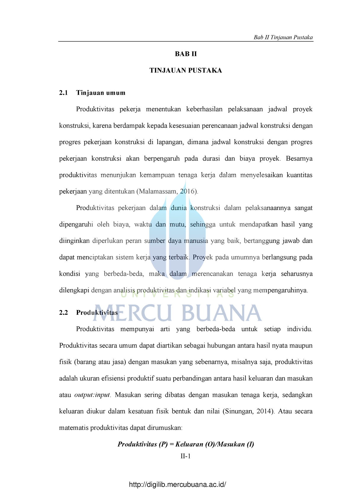 11. BAB II Tinjauan Pustaka - II- BAB II TINJAUAN PUSTAKA 2 Tinjauan ...