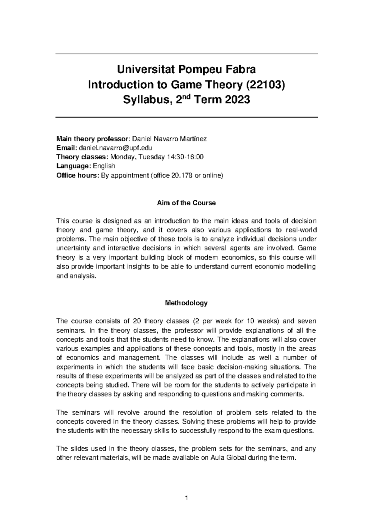 syllabus-intro-to-game-theory-2022-23-1-universitat-pompeu-fabra