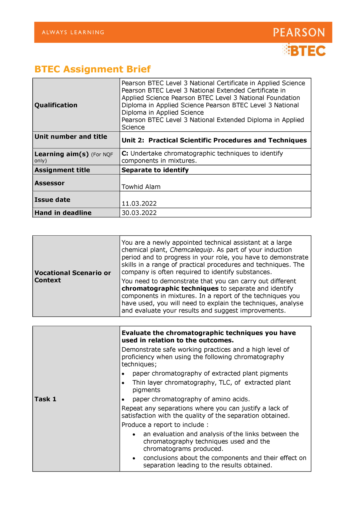 Unit-2-Authorised-Assignment-Brief-for-Learning-Aim-C-Practical ...