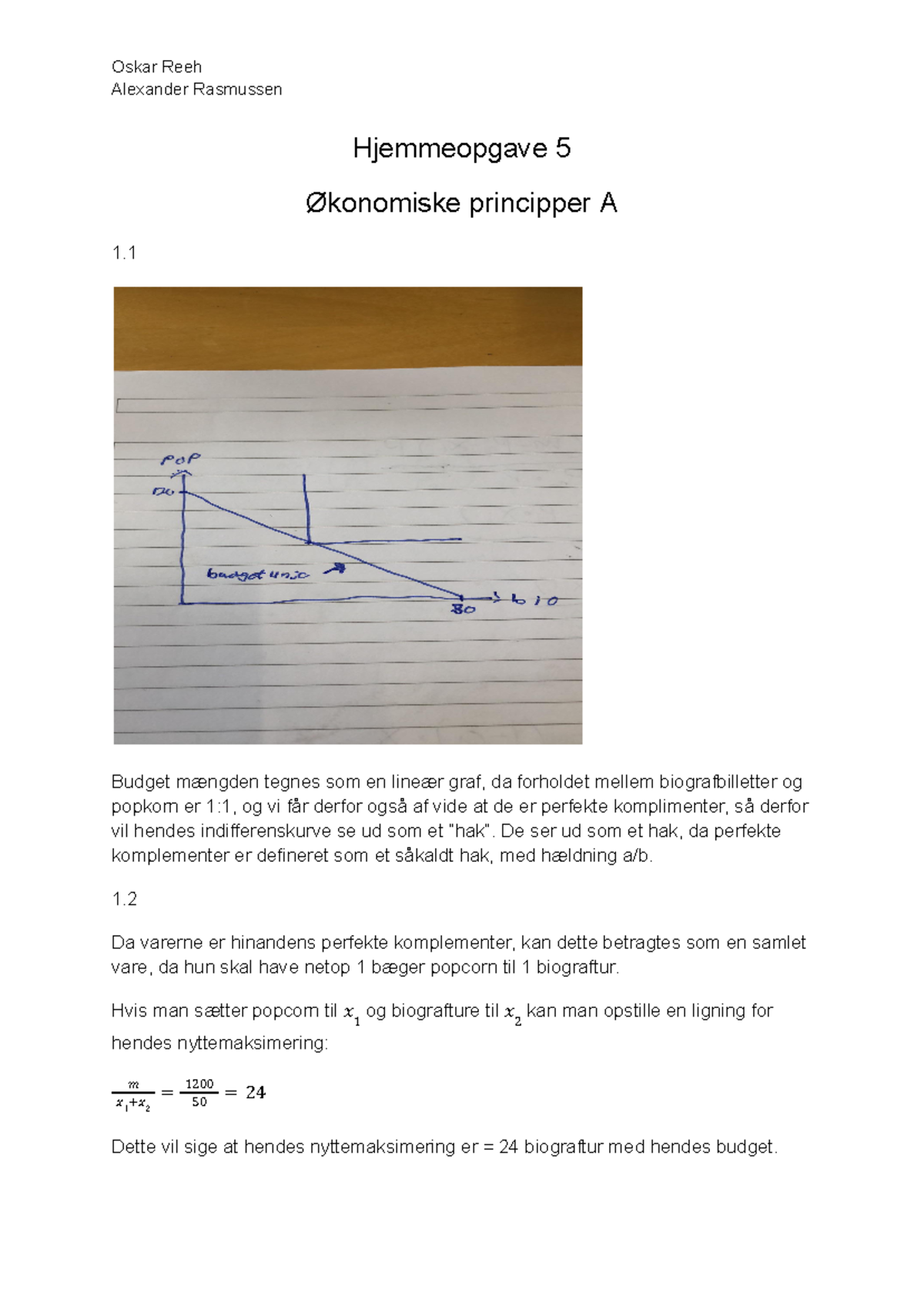 Hjemmeopgave 5 ØPA - Google Docs - Alexander Rasmussen Hjemmeopgave 5 ...