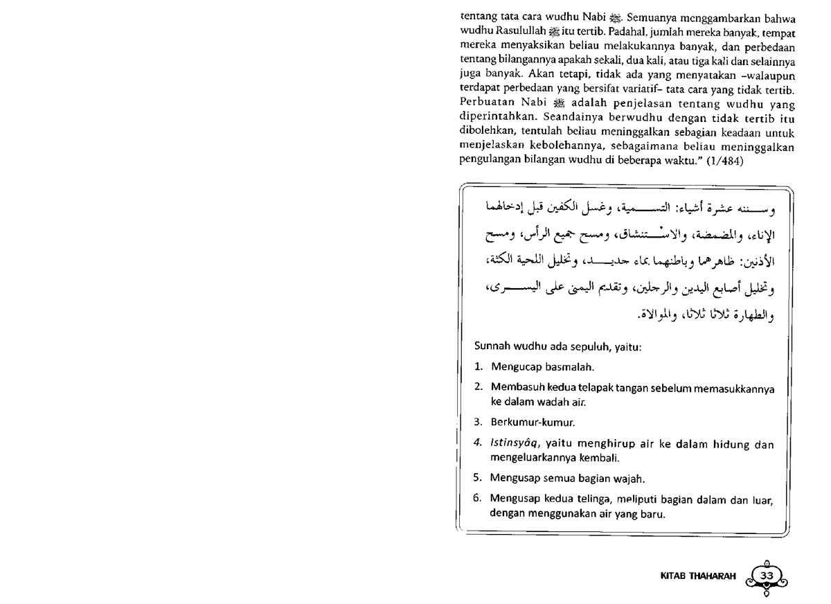 Fiqih Islam Lengkap Madzhab Syafii 11 Kitab Thaharah 6s Tenrang Tata