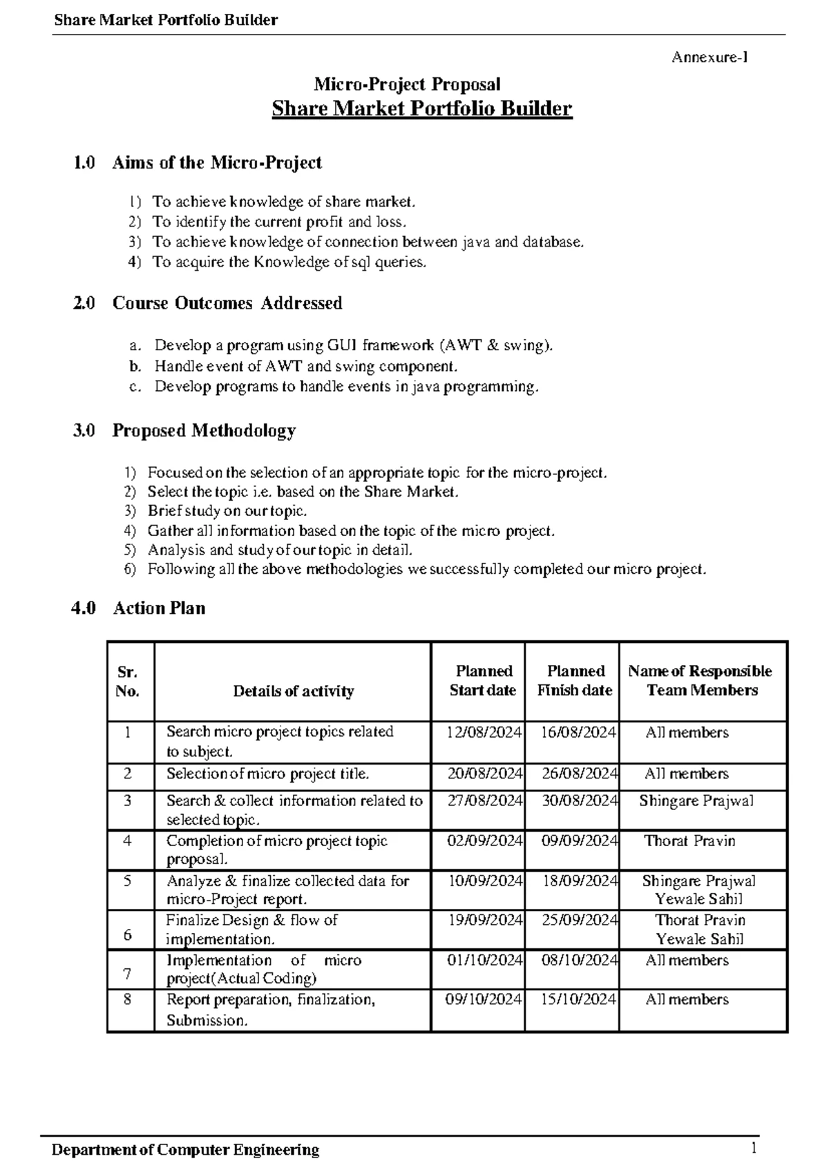 Gad proposal - Gad - Age Calculator System Department of Computer ...