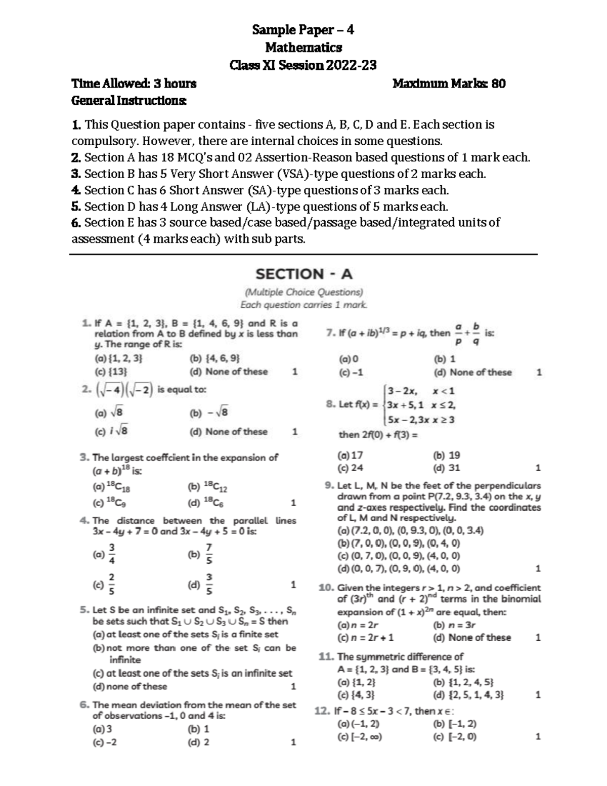 class-11-sample-paper-04-time-allowed-3-hours-maximum-marks-80