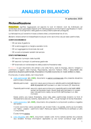 Schema Riclassificazione - CONTO ECONOMICO COSTO DEL VENDUTO + RICAVI ...
