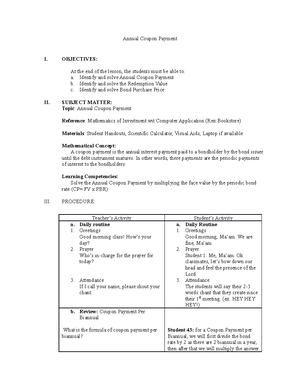 Lesson Plan in Probability - Lesson Plan in Mathematics Grade 10 – 3rd ...