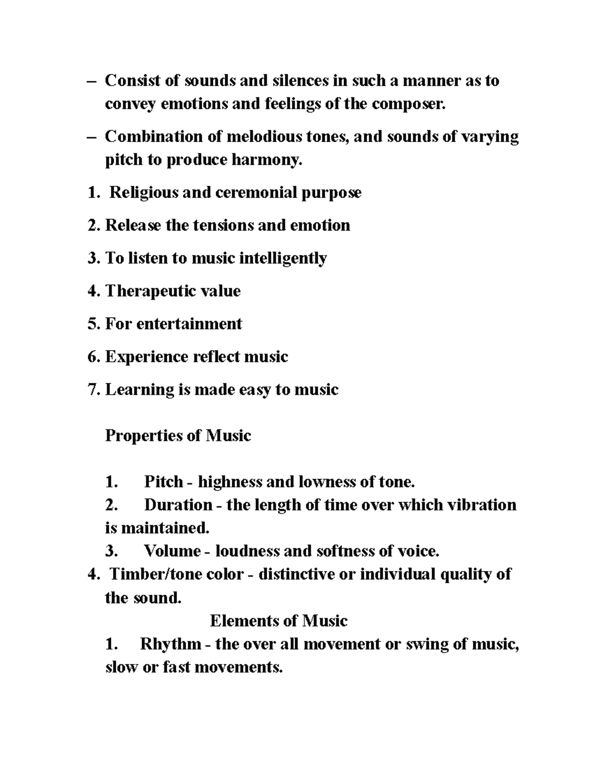 Consist of sounds and silences in such a manner as to convey emotions ...