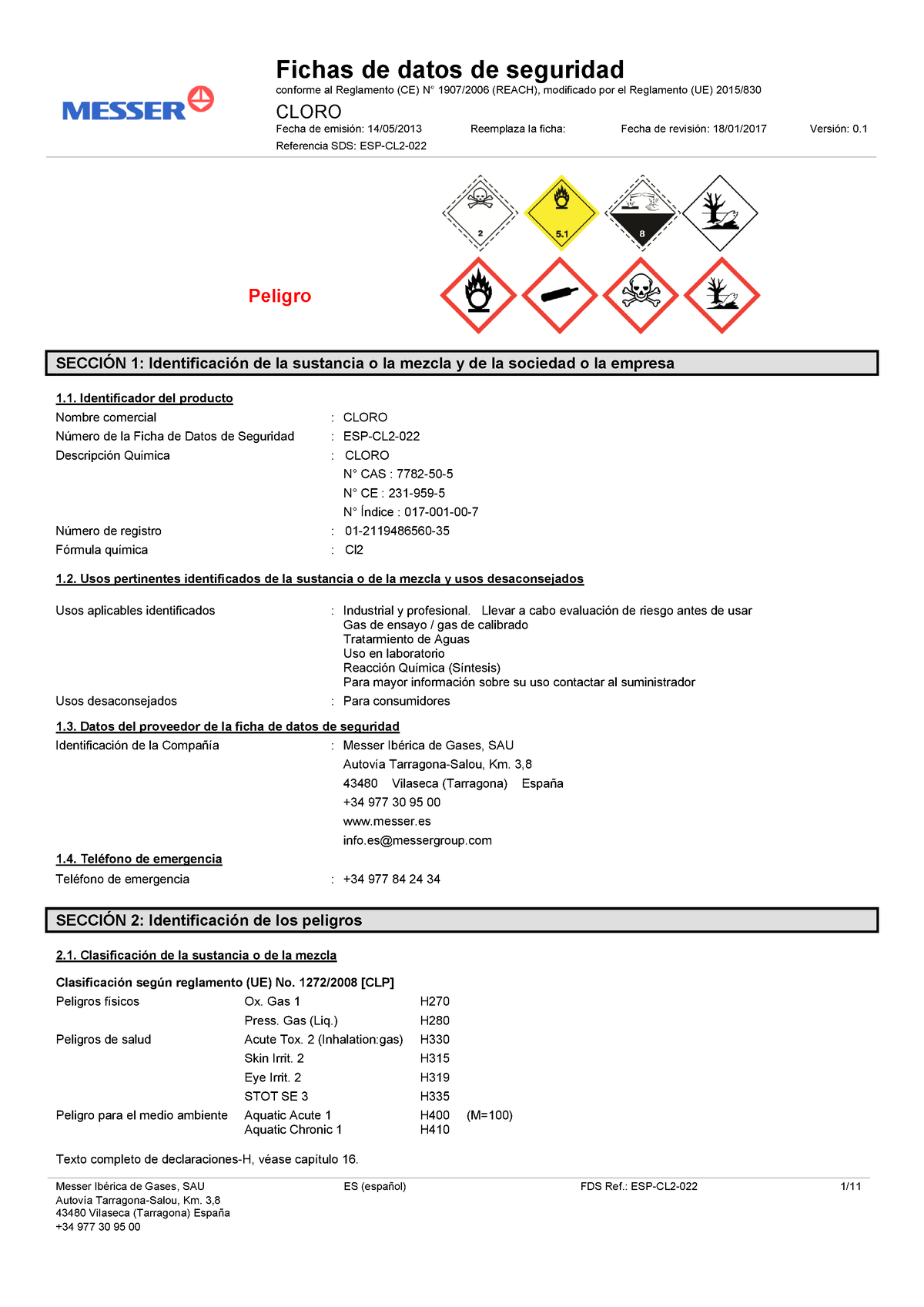 Hoja De Seguridad Cloro Pdf Ficha De Datos De Seguridad Del Cloro My Xxx Hot Girl 6037