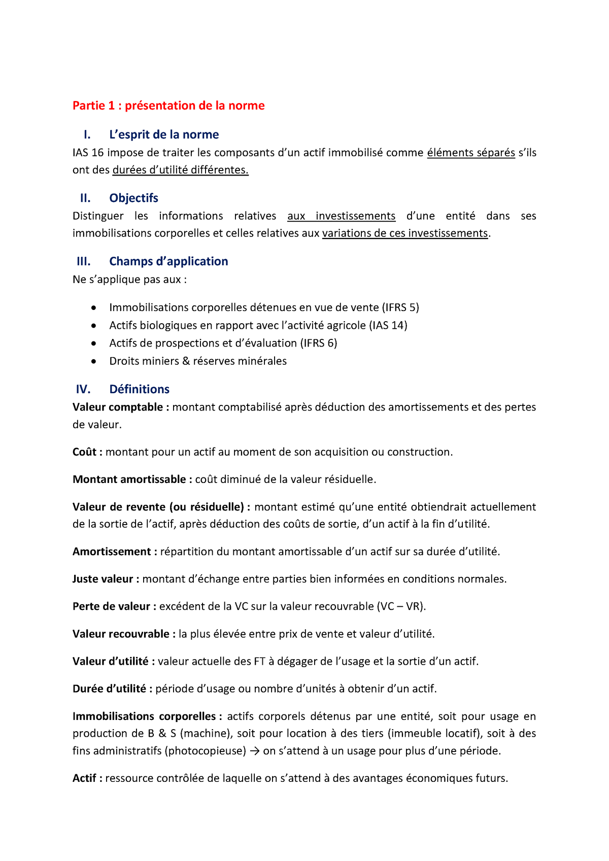 Chapitre 3 - IAS 16 Immobilisations Corporelles - Partie 1 ...