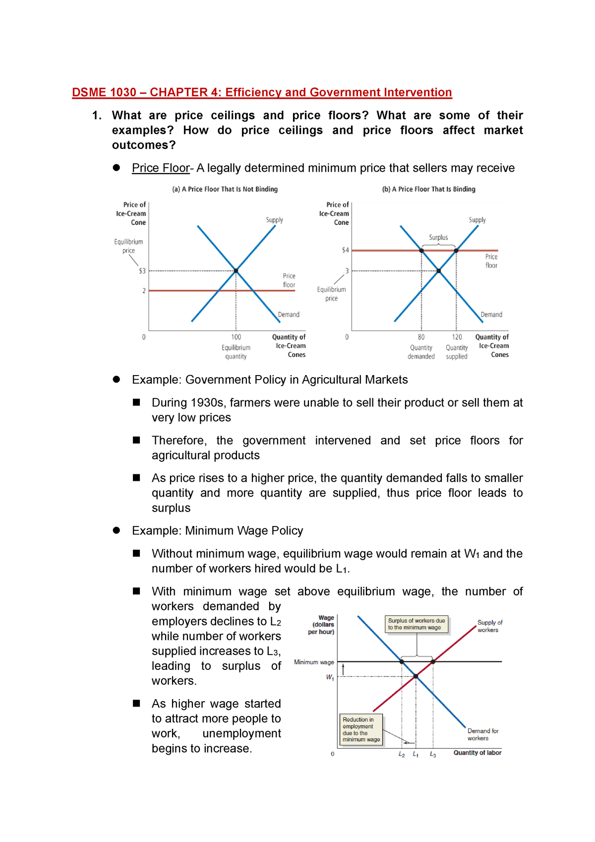 #4 - Efficiency And Government Intervention - What Are Price Ceilings ...