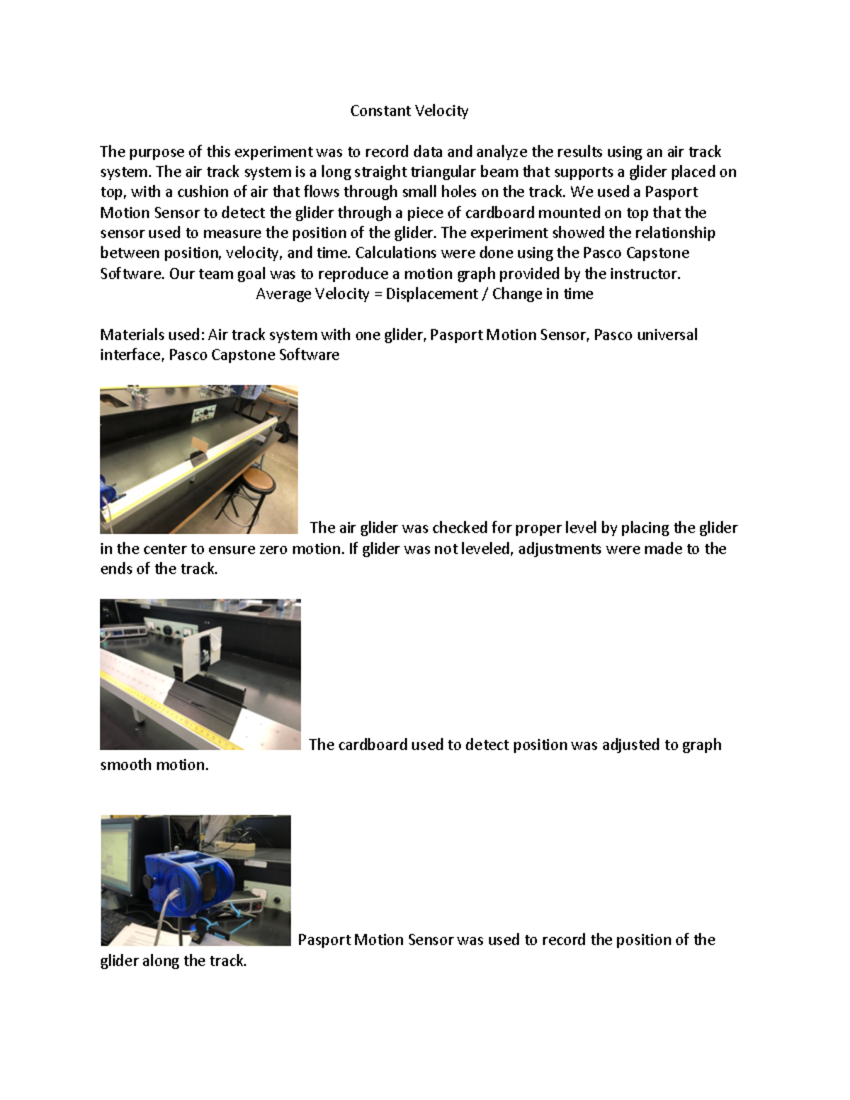 Lab 2 Constant Velocity Warning TT undefined function 32