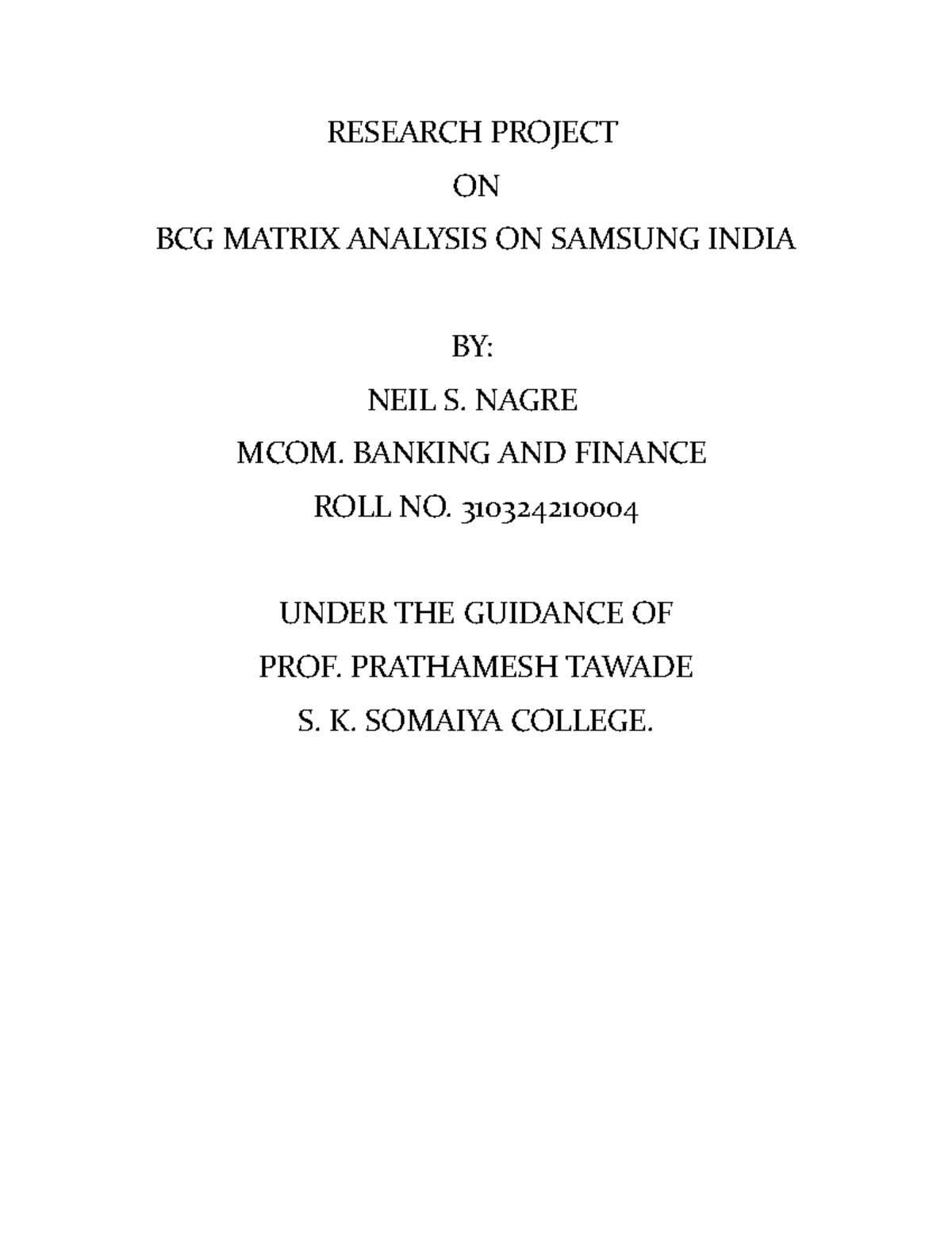 bcg-matrix-samsung-india-by-neil-s-nagre-research-project-on-bcg